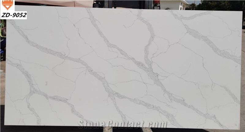 Malaysia Factory Custom Modern White Marble Quartz